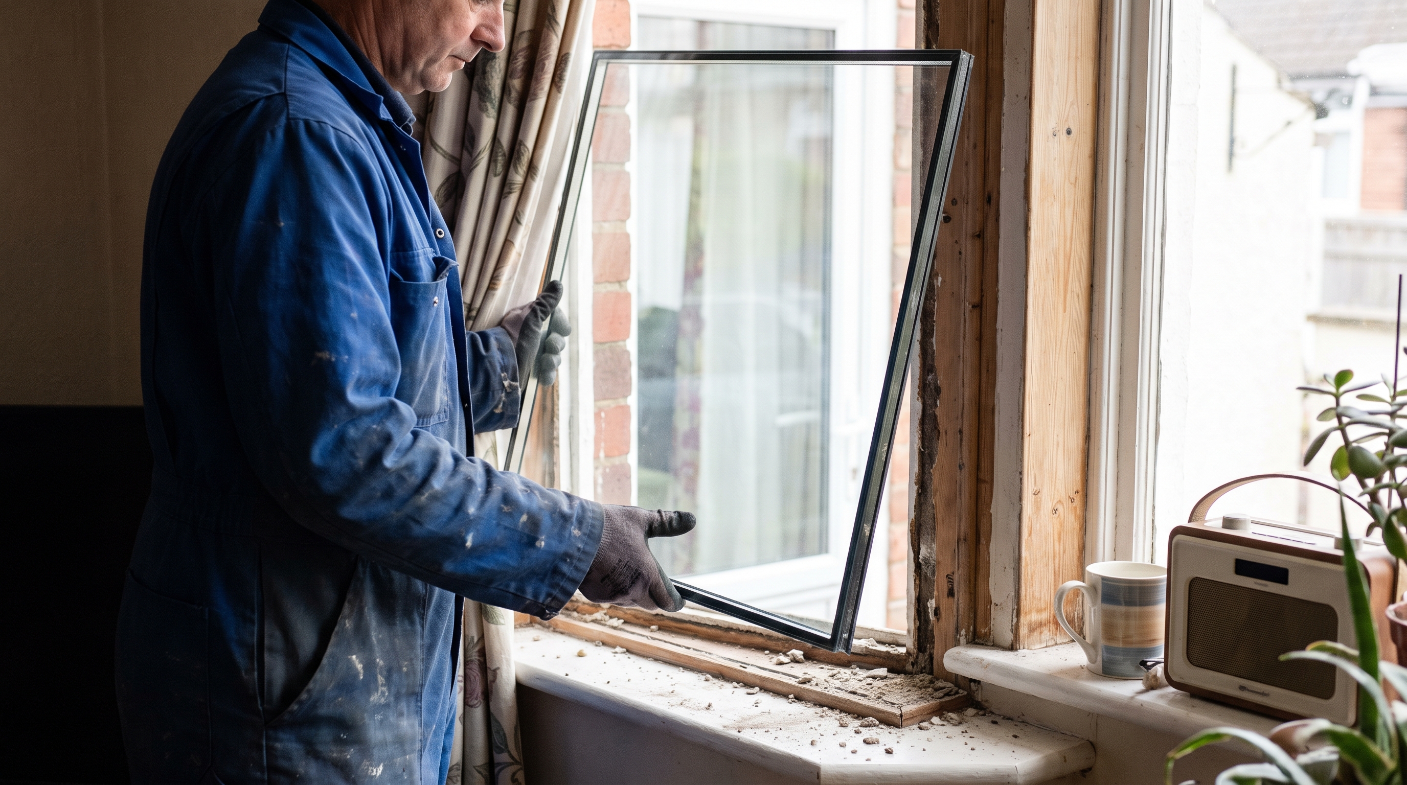 Double glazing installation